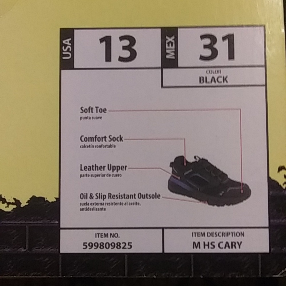 Herman Survivors MENS Cary Black Lace Up Shoe  SIZE 13 - Picture 2 of 3